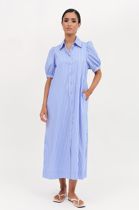 Louise Poplin Long Dress